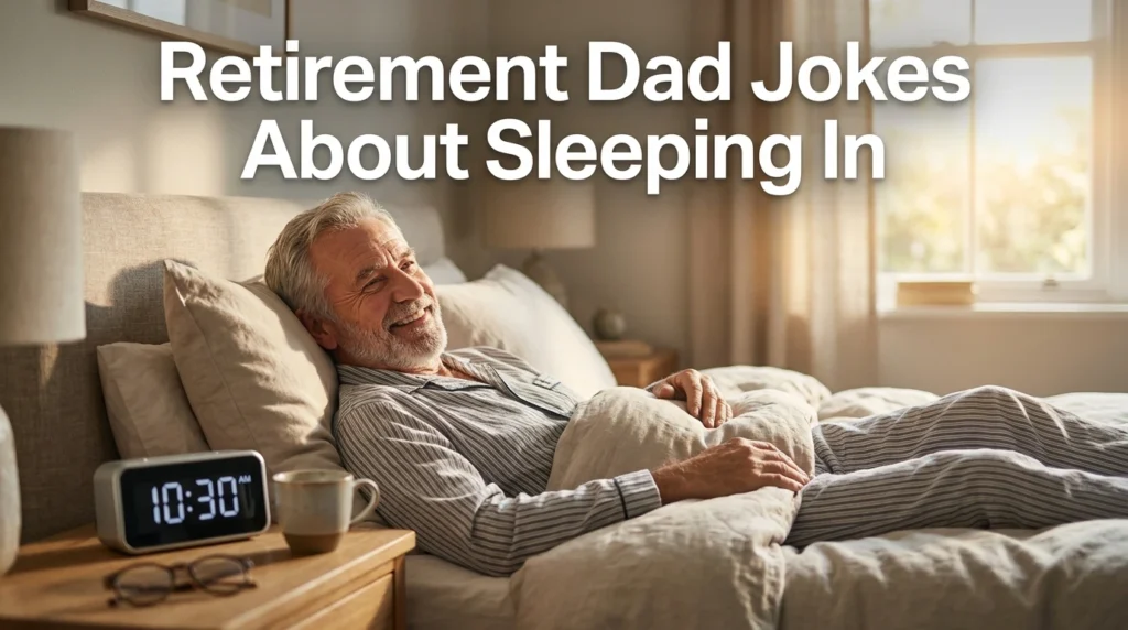 Retirement Dad Jokes About Sleeping In