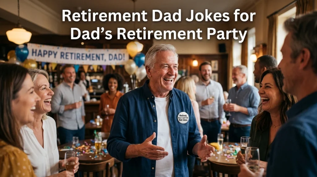 Retirement Dad Jokes for Dad's Retirement Party