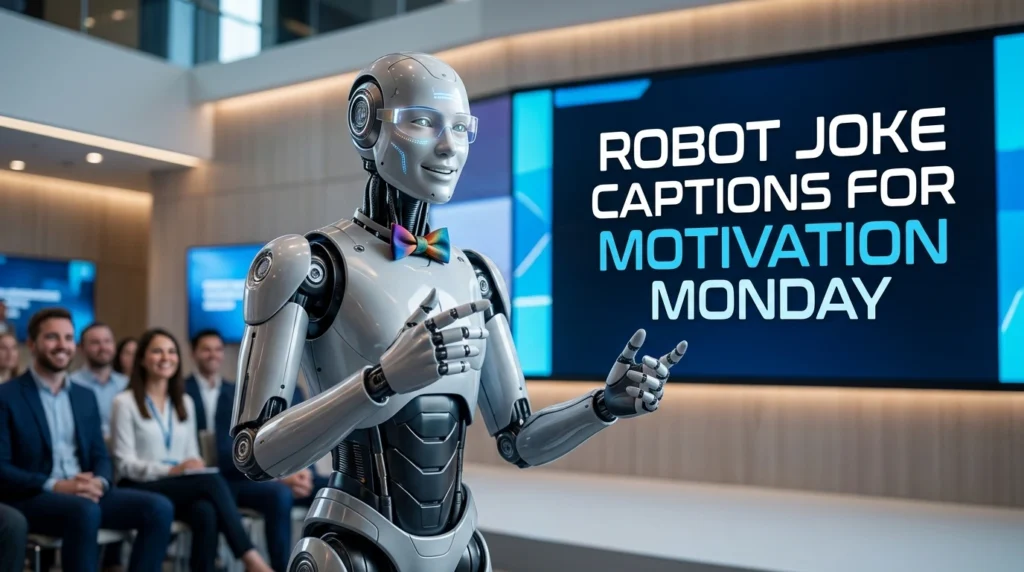 Robot Joke Captions for Motivation Monday