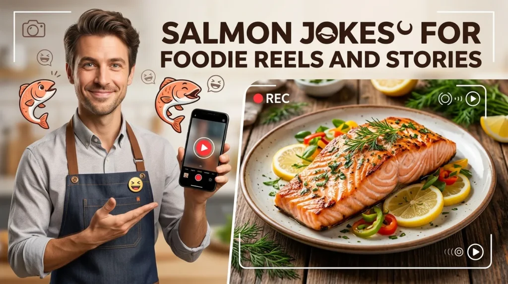 Salmon Jokes For Foodie Reels And Stories