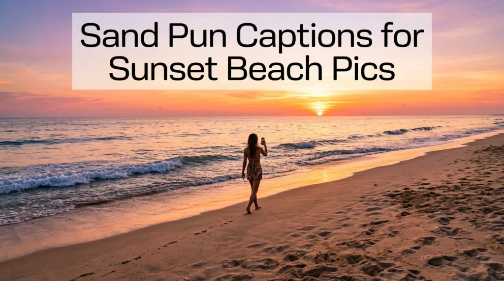 Sand Pun Captions for Sunset Beach Pics