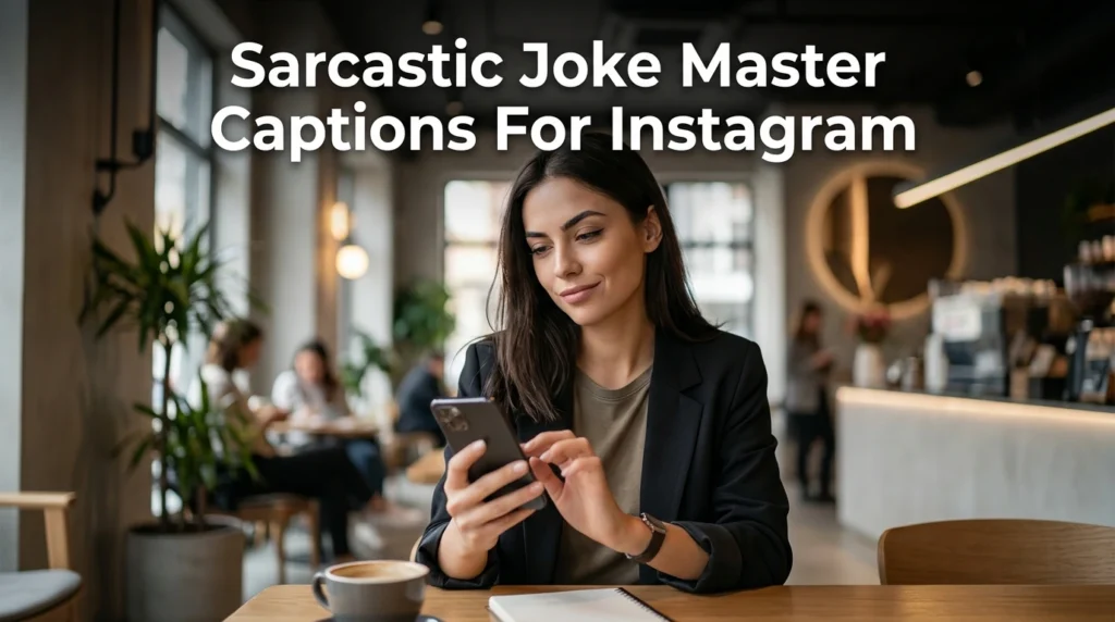 sarcastic joke master captions for instagram