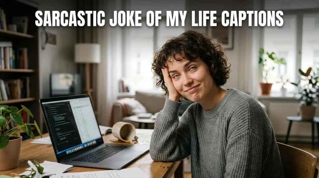 sarcastic joke of my life captions