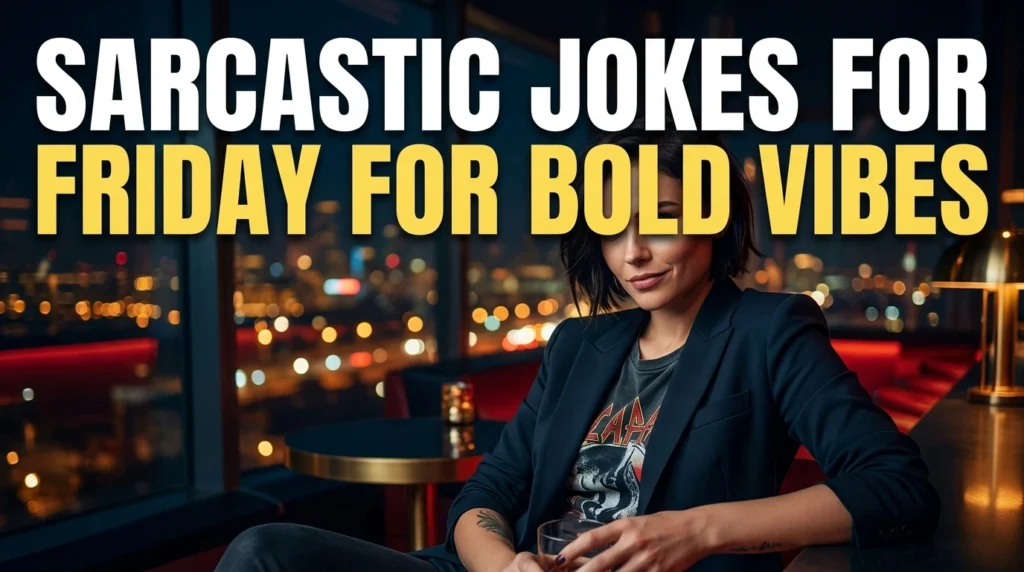 Sarcastic Jokes for Friday for Bold Vibes