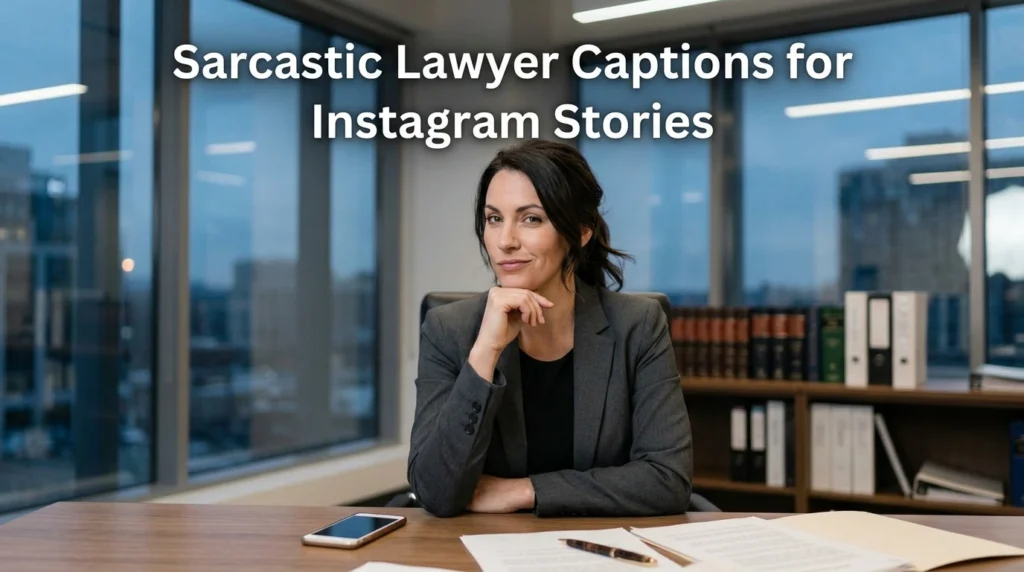 Sarcastic Lawyer Captions for Instagram Stories