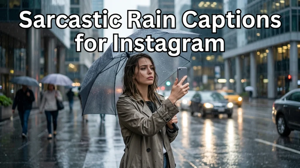 Sarcastic Rain Captions for Instagram