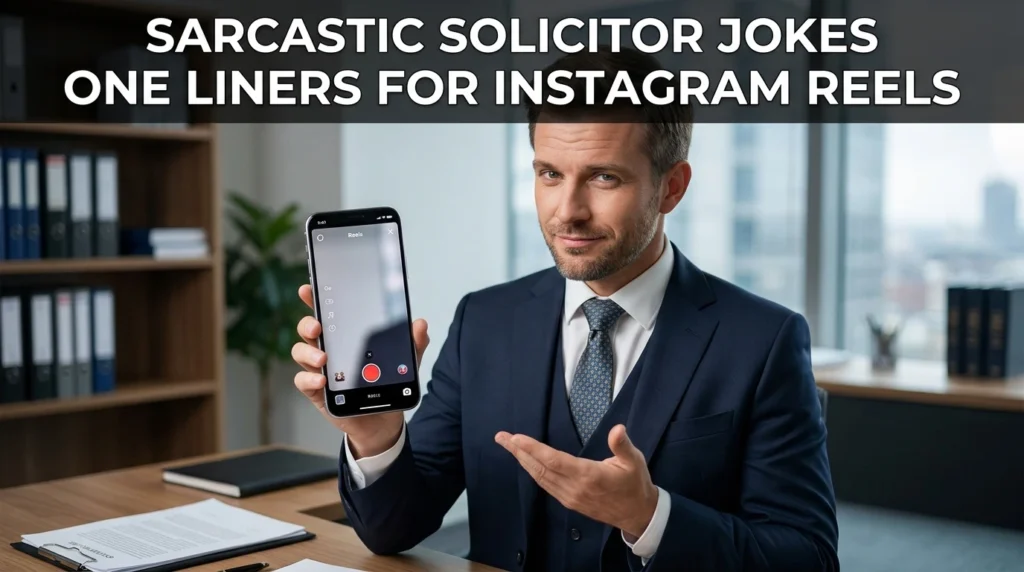Sarcastic Solicitor Jokes One Liners for Instagram Reels