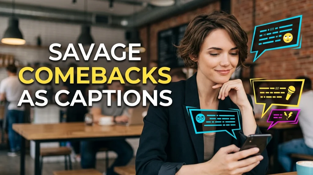 Savage Comebacks as Captions