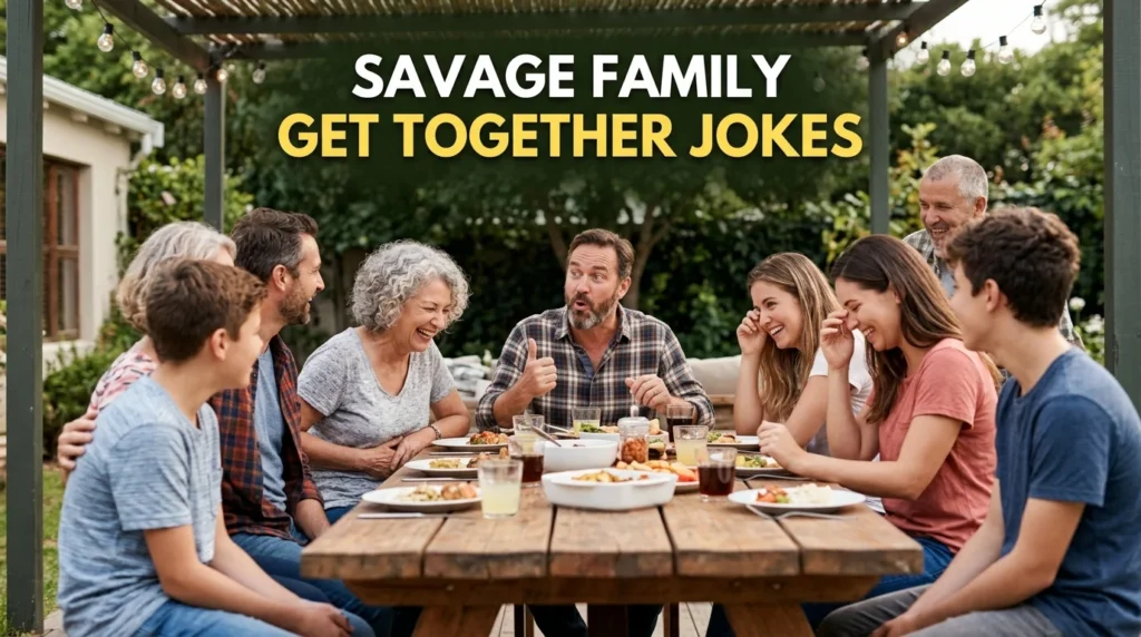 savage family get together jokes