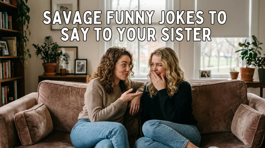 Short Funny Jokes to Say to Your Sister
