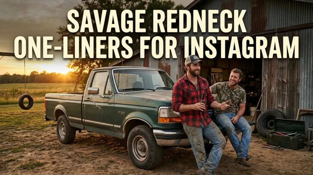 savage redneck one liners for instagram