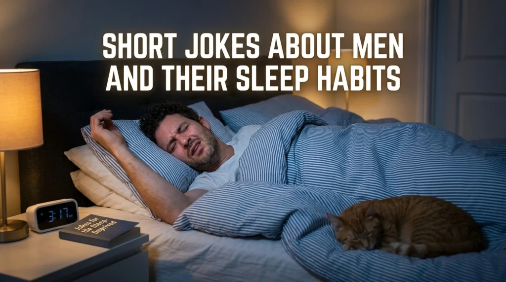 Short Jokes About Men and Their Sleep Habits