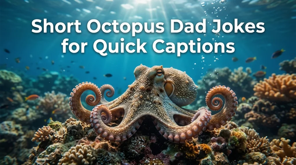 Short Octopus Dad Jokes for Quick Captions