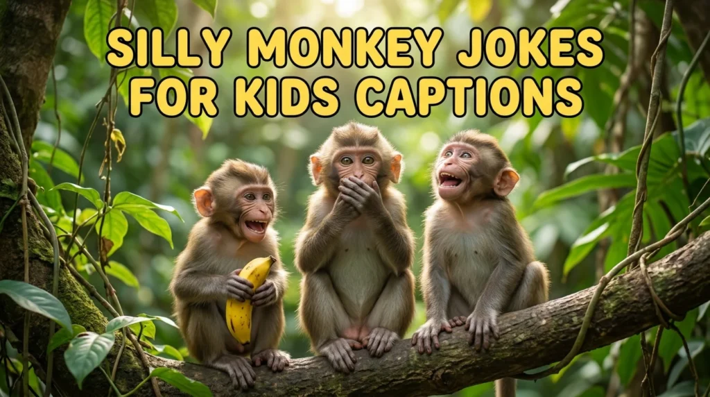 Silly Monkey Jokes for Kids Captions