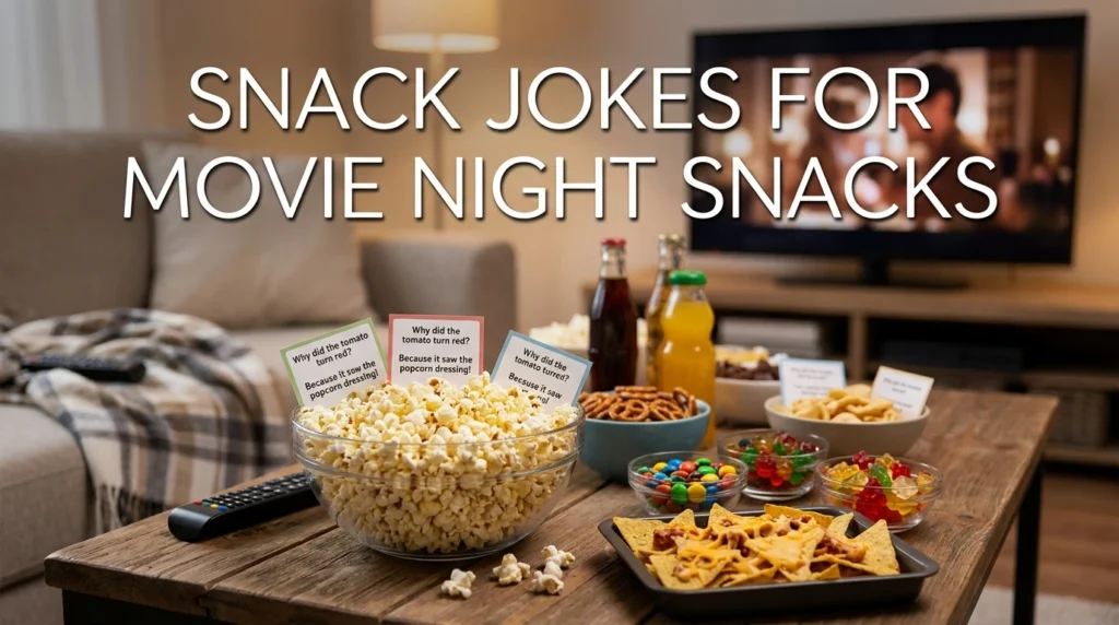 snack jokes for movie night snacks