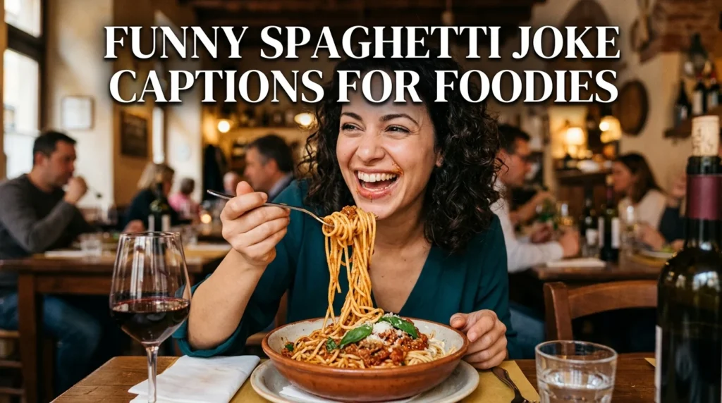 Funny Spaghetti Joke Captions for Foodies