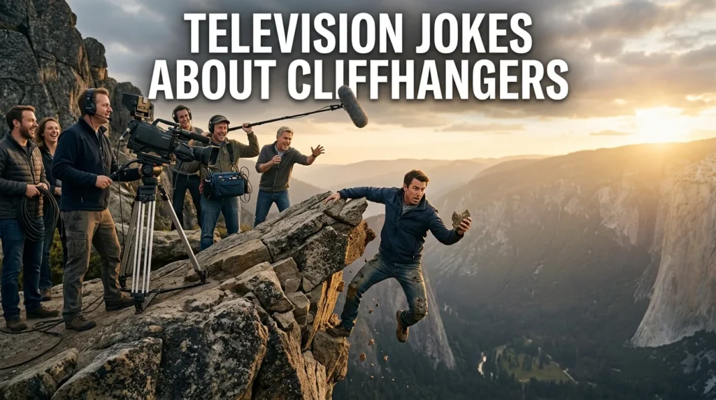Television Jokes About Cliffhangers