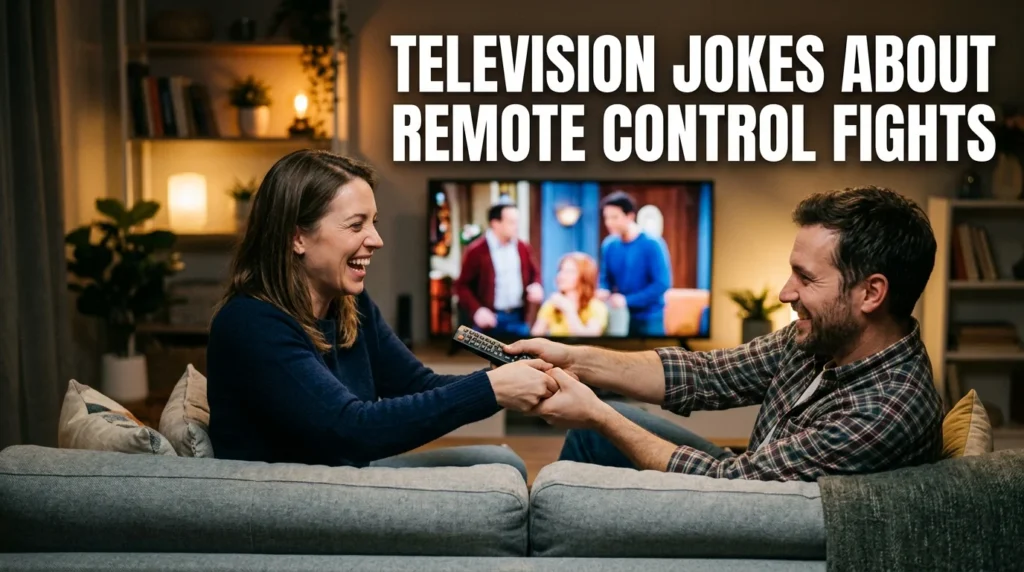 Television Jokes About Remote Control Fights