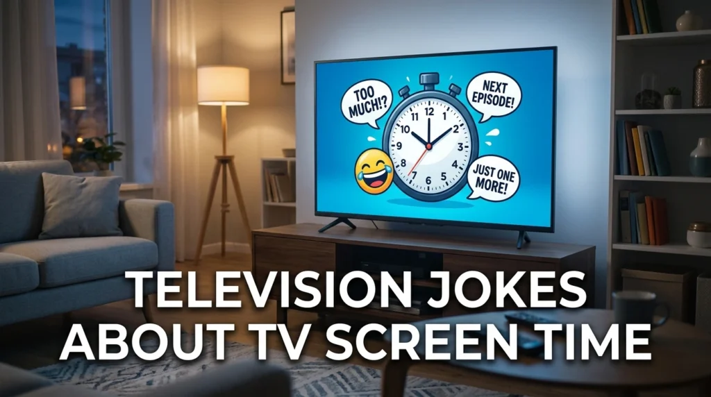 Television Jokes About TV Screen Time