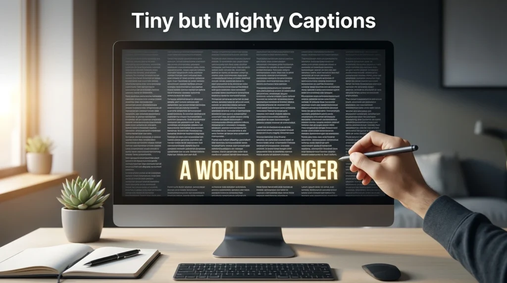 Tiny but Mighty Captions