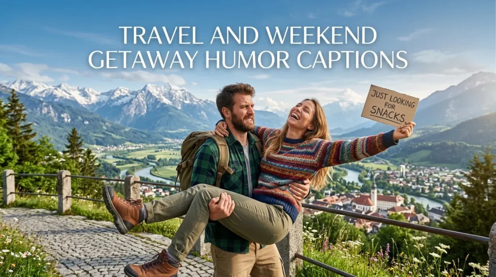 travel and weekend getaway humor captions