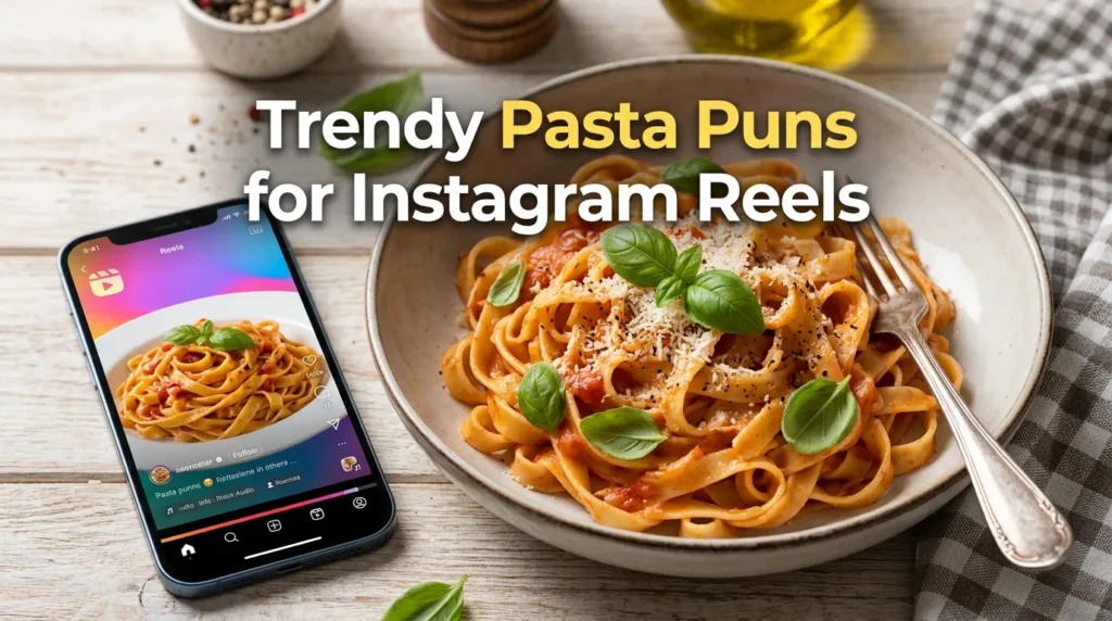 Trendy Pasta Puns for Instagram Reels