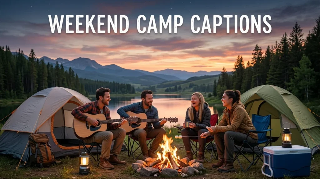 weekend camp captions