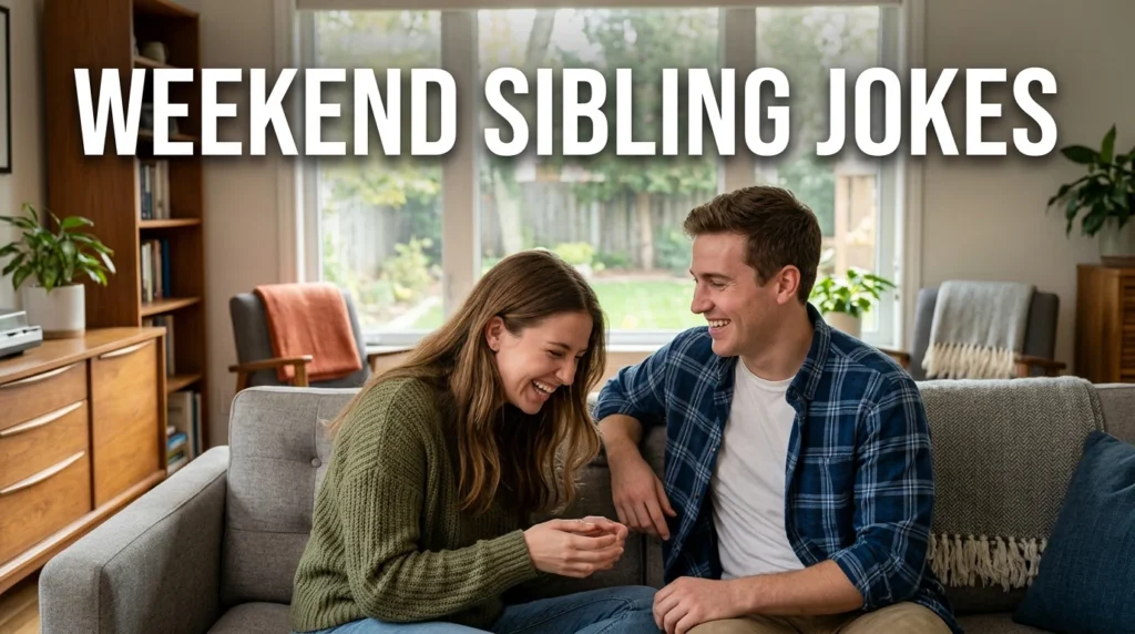 weekend sibling jokes 