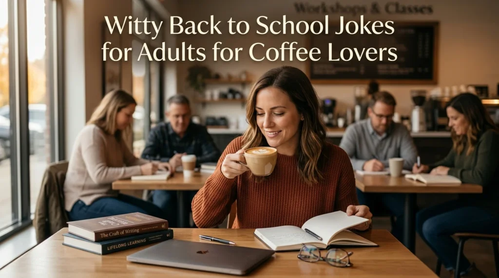 witty back to school jokes for adults for coffee lovers