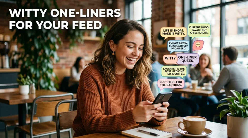 witty one liners for your feed