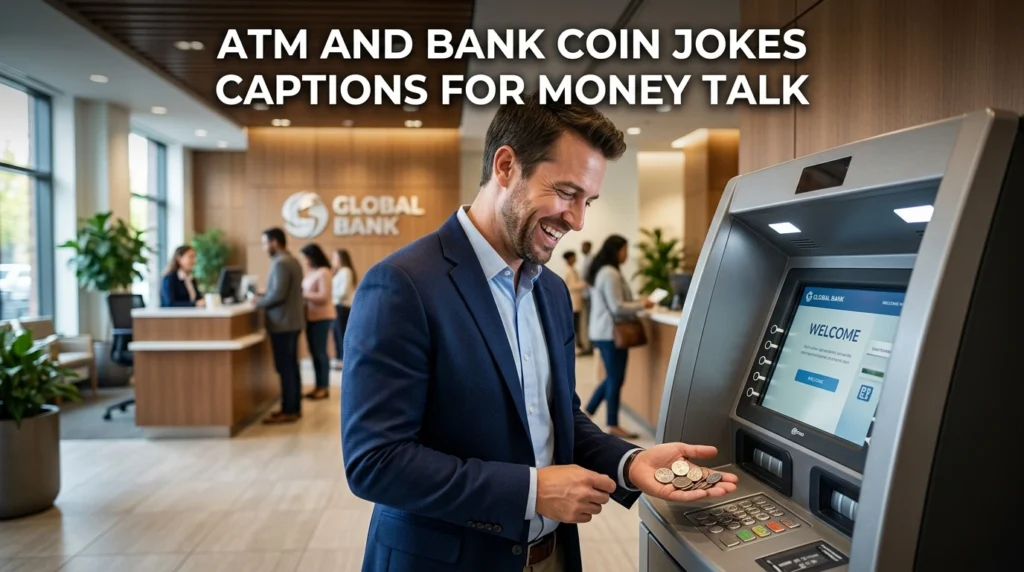 ATM and Bank Coin Jokes Captions for Money Talk