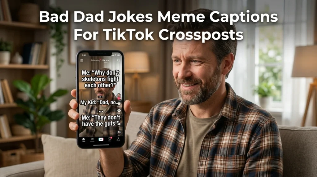 Bad Dad Jokes Meme Captions For TikTok Crossposts
