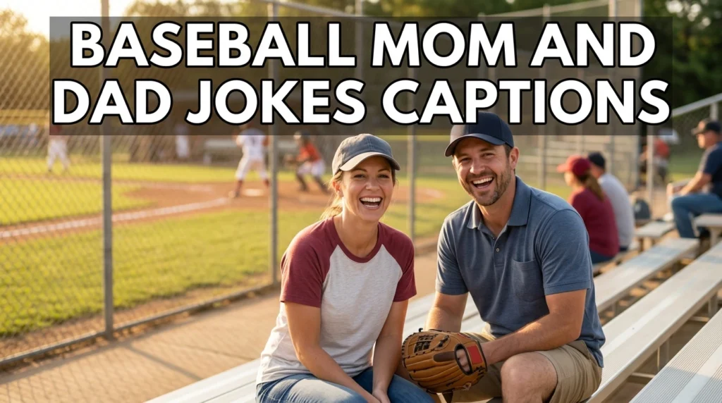 Baseball Mom and Dad Jokes Captions