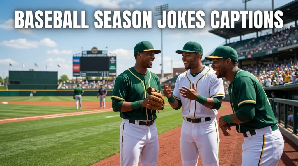 Baseball Season Jokes Captions