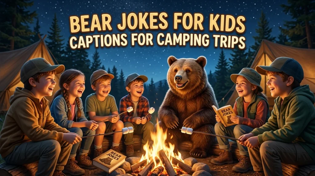 Bear Jokes for Kids Captions for Bedtime Stories