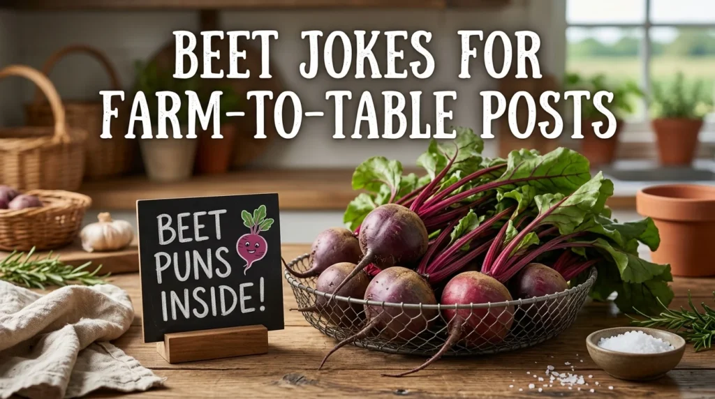 Beet Jokes for Farm-to-Table Posts