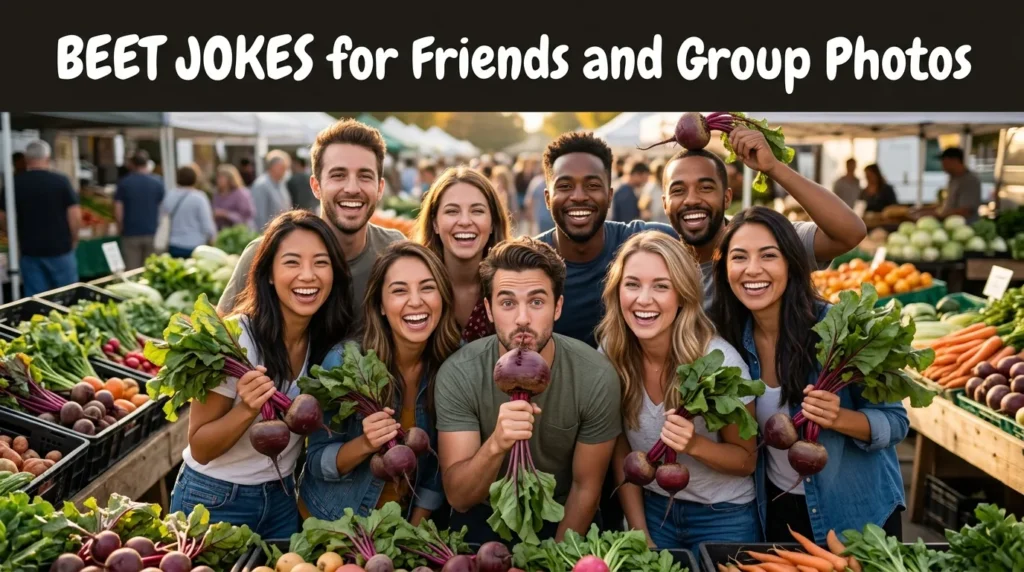 Beet Jokes for Friends and Group Photos
