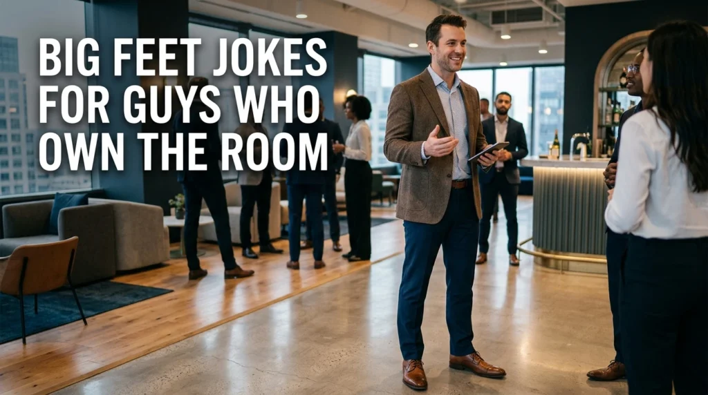 Big Feet Jokes for Guys Who Own the Room