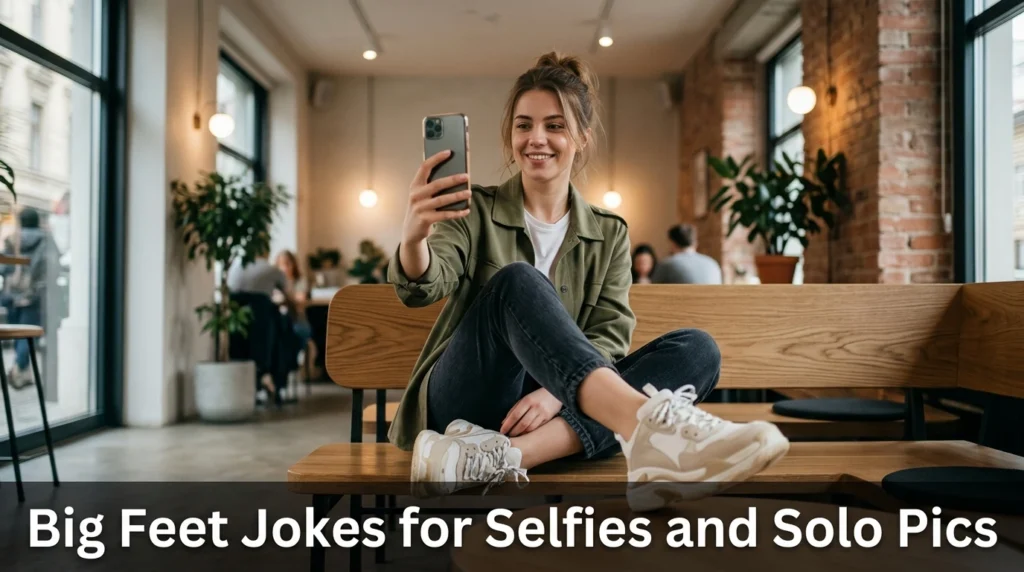 Big Feet Jokes for Selfies and Solo Pics