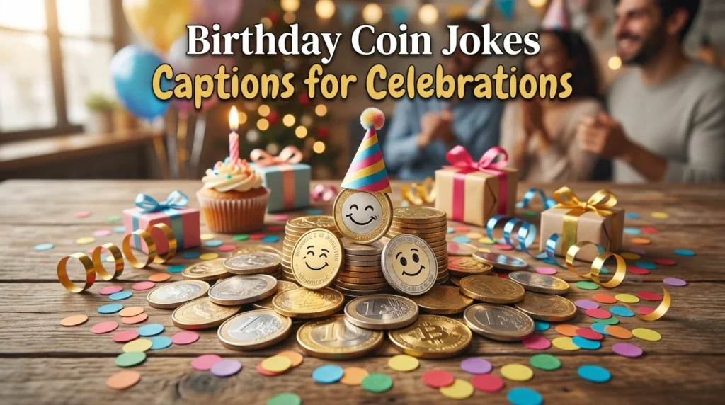 Birthday Coin Jokes Captions for Celebrations