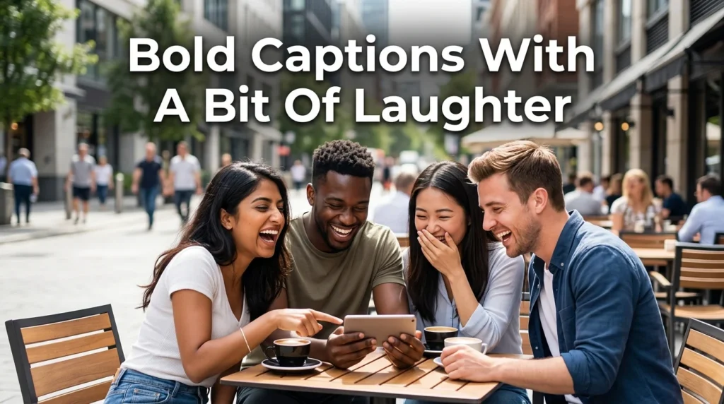 Bold Captions With A Bit Of Laughter