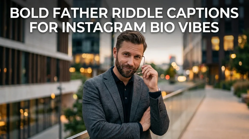 Bold Father Riddle Captions for Instagram Bio Vibes