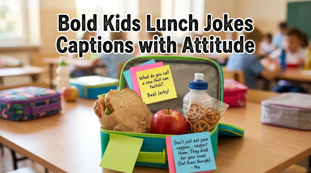 Bold Kids Lunch Jokes Captions with Attitude
