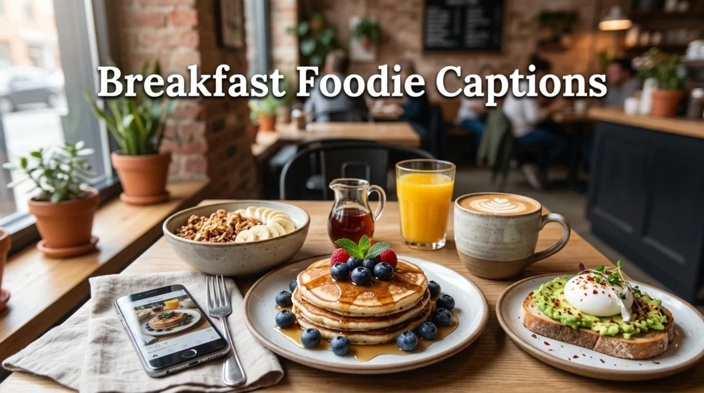Breakfast Foodie Captions