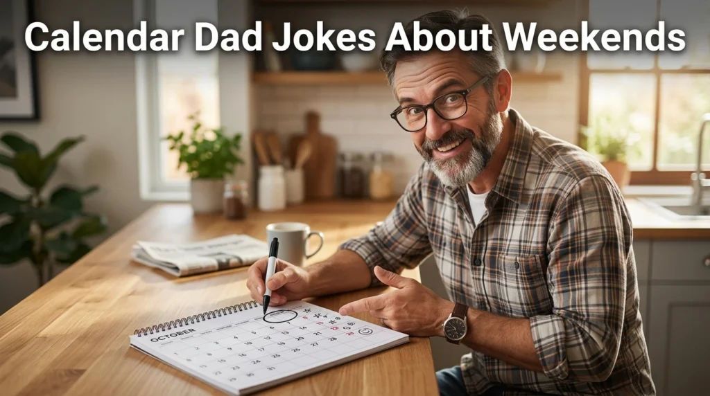 Calendar Dad Jokes About Weekends
