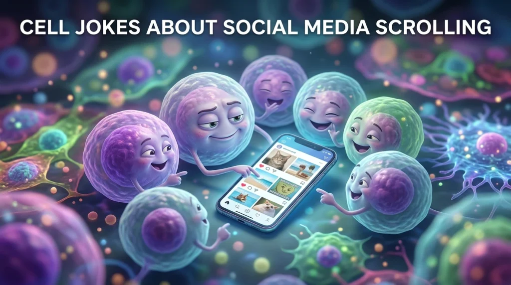 Cell Jokes About Social Media Scrolling