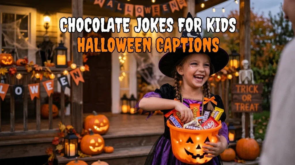 Chocolate Jokes for Kids Halloween Captions