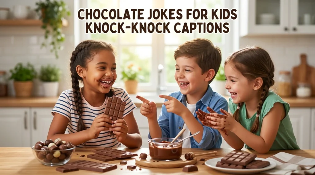 Chocolate Jokes for Kids Knock-Knock Captions