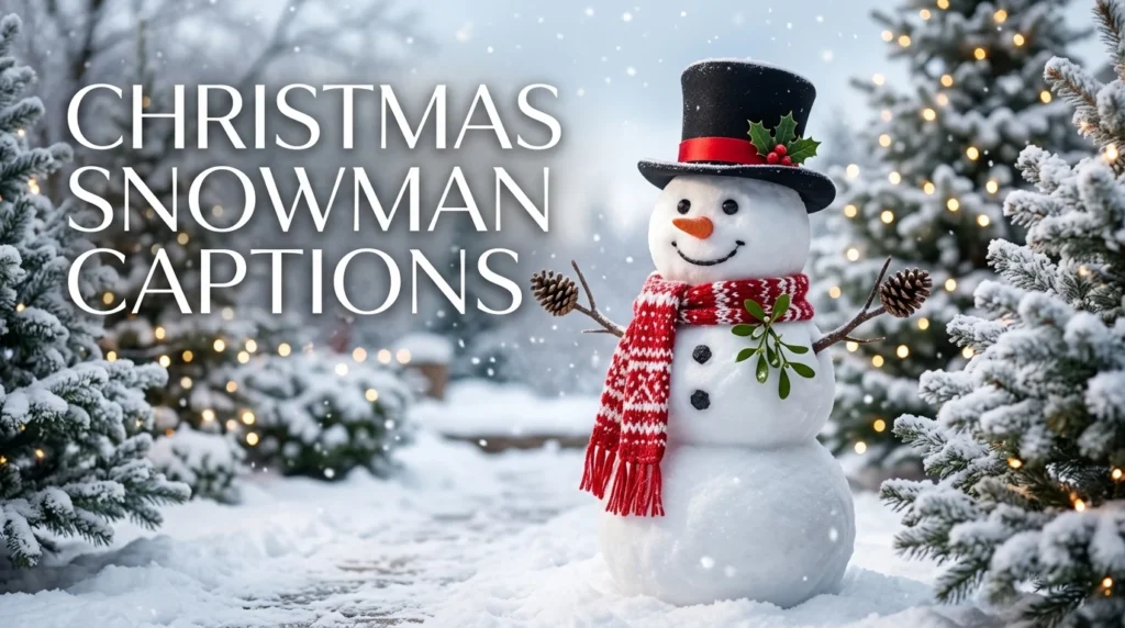 Christmas Snowman Captions