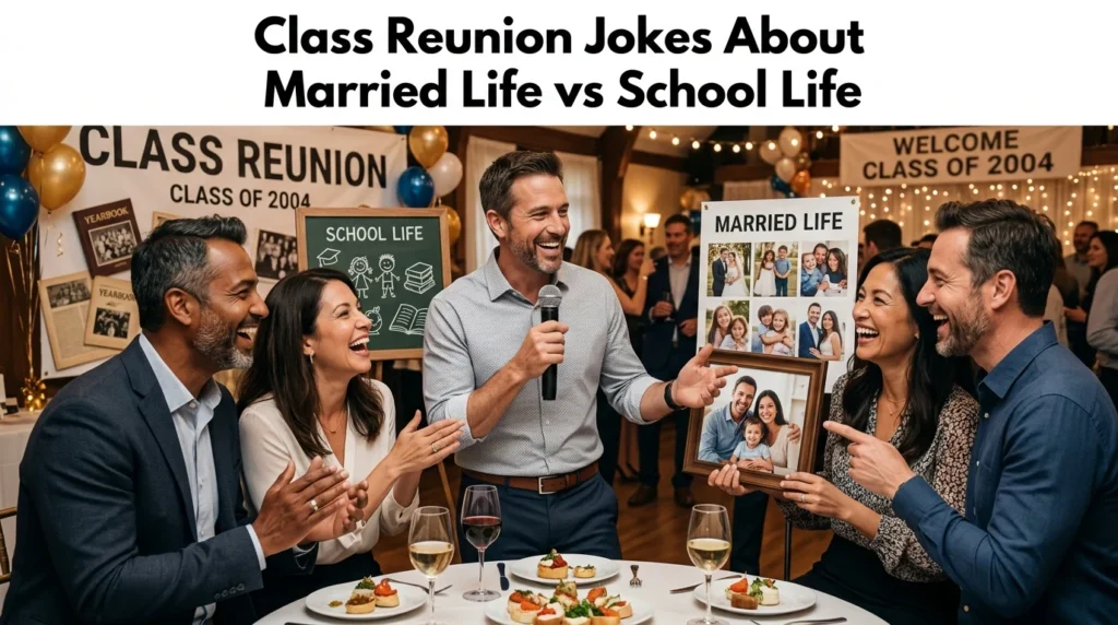 Class Reunion Jokes About Married Life vs School Life